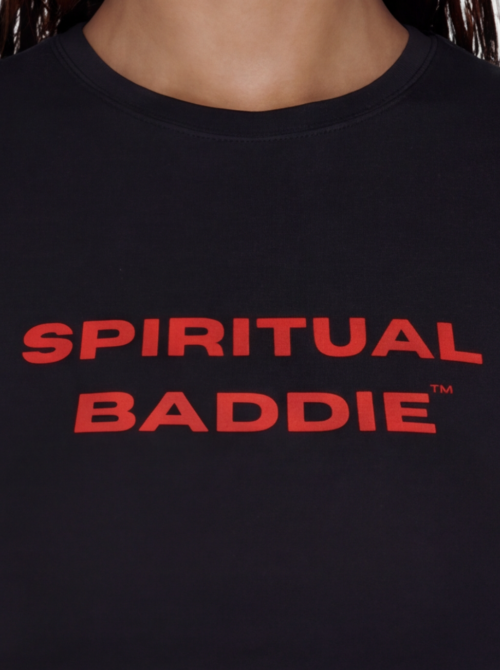 "Spiritual Baddie" Top - Black (Red)