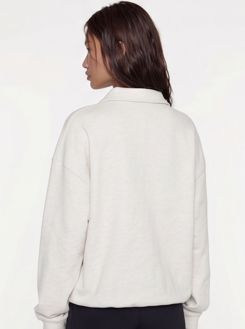 Polo Sweater - Oat Grey