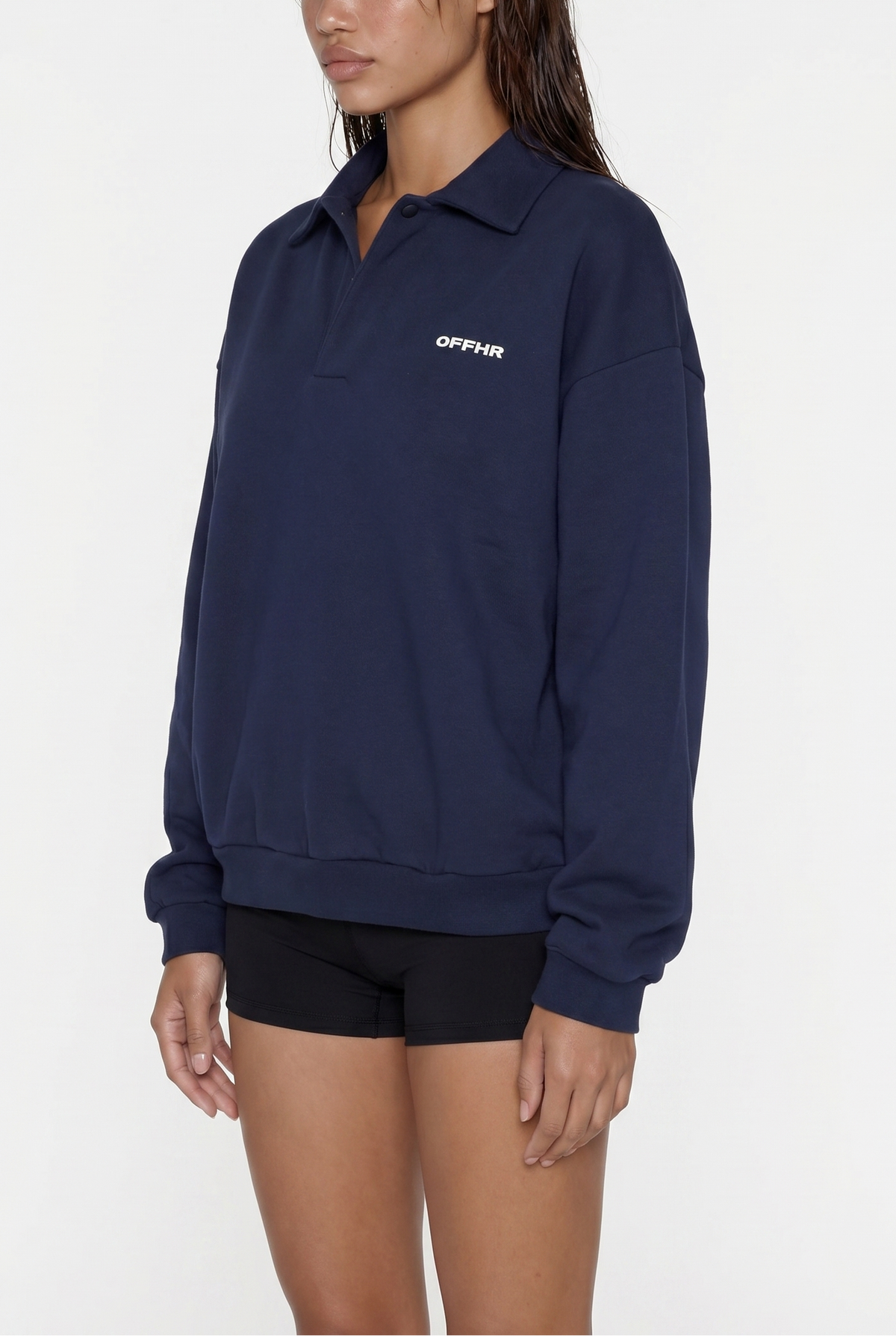 Polo Sweater - Navy