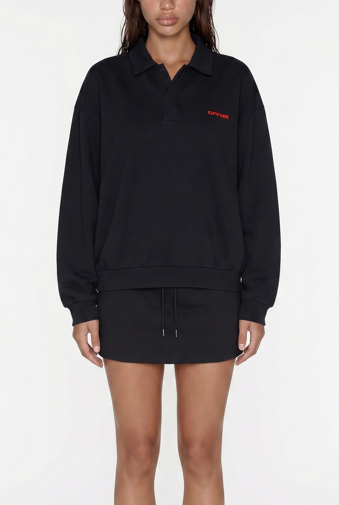 Polo Sweater - Black