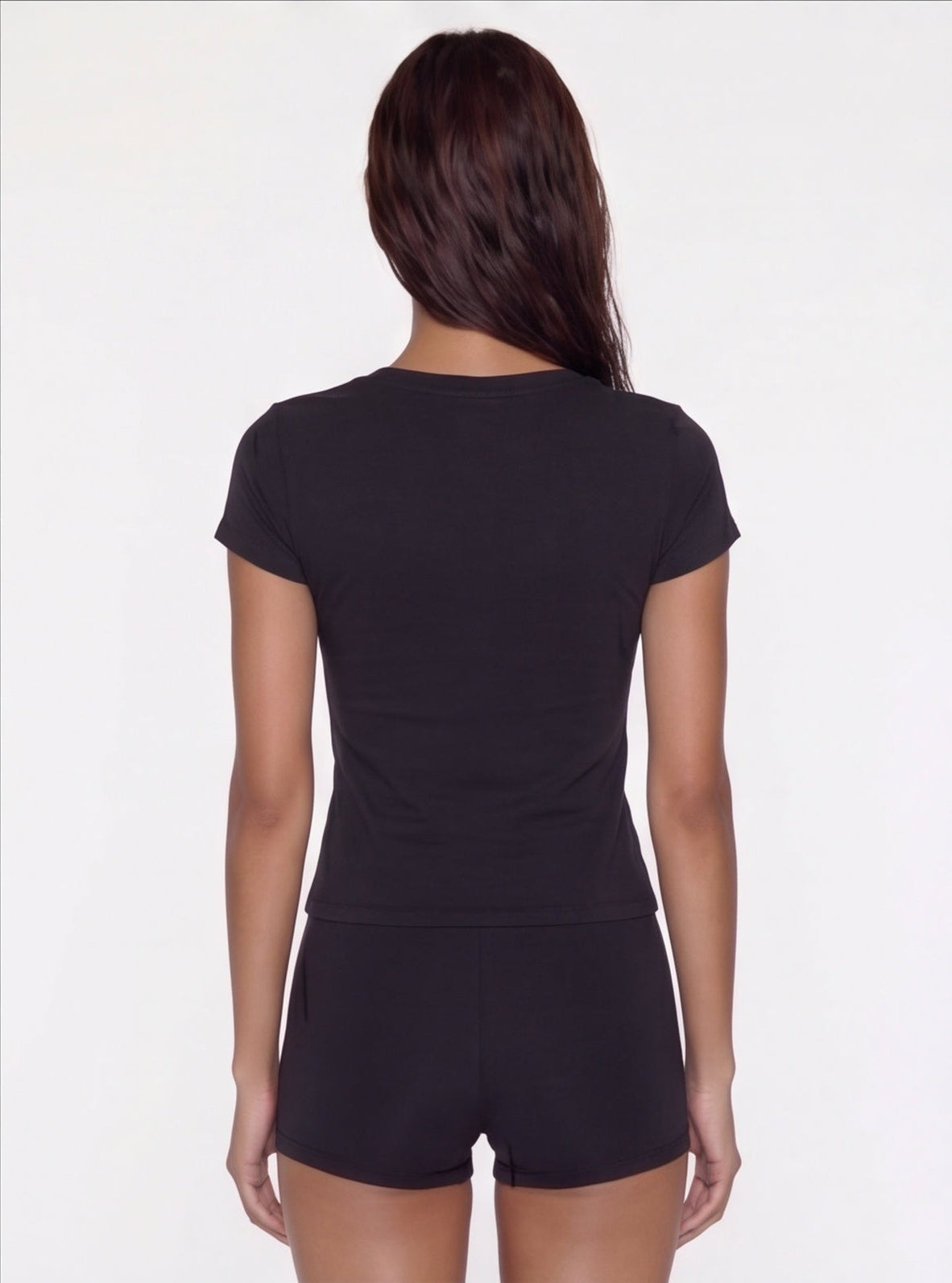 V-Neck Tee - Black