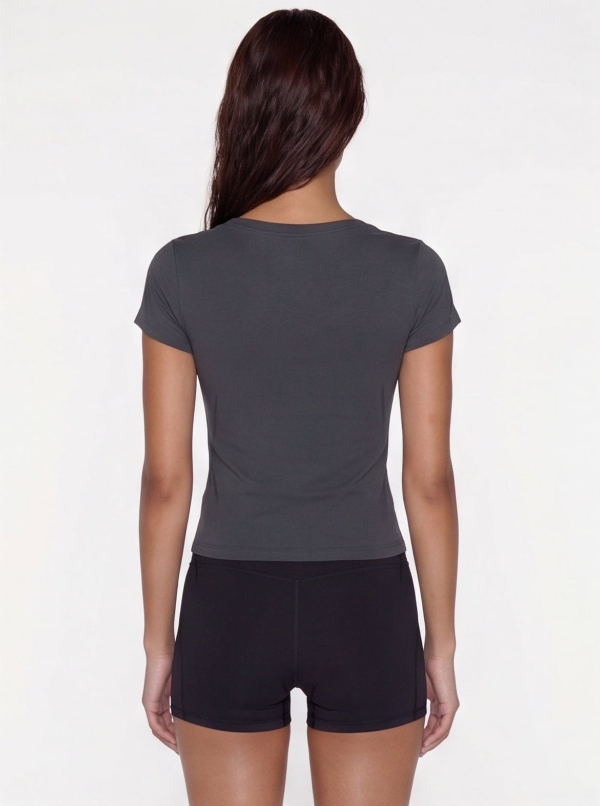 V-Neck Tee - Dark Grey