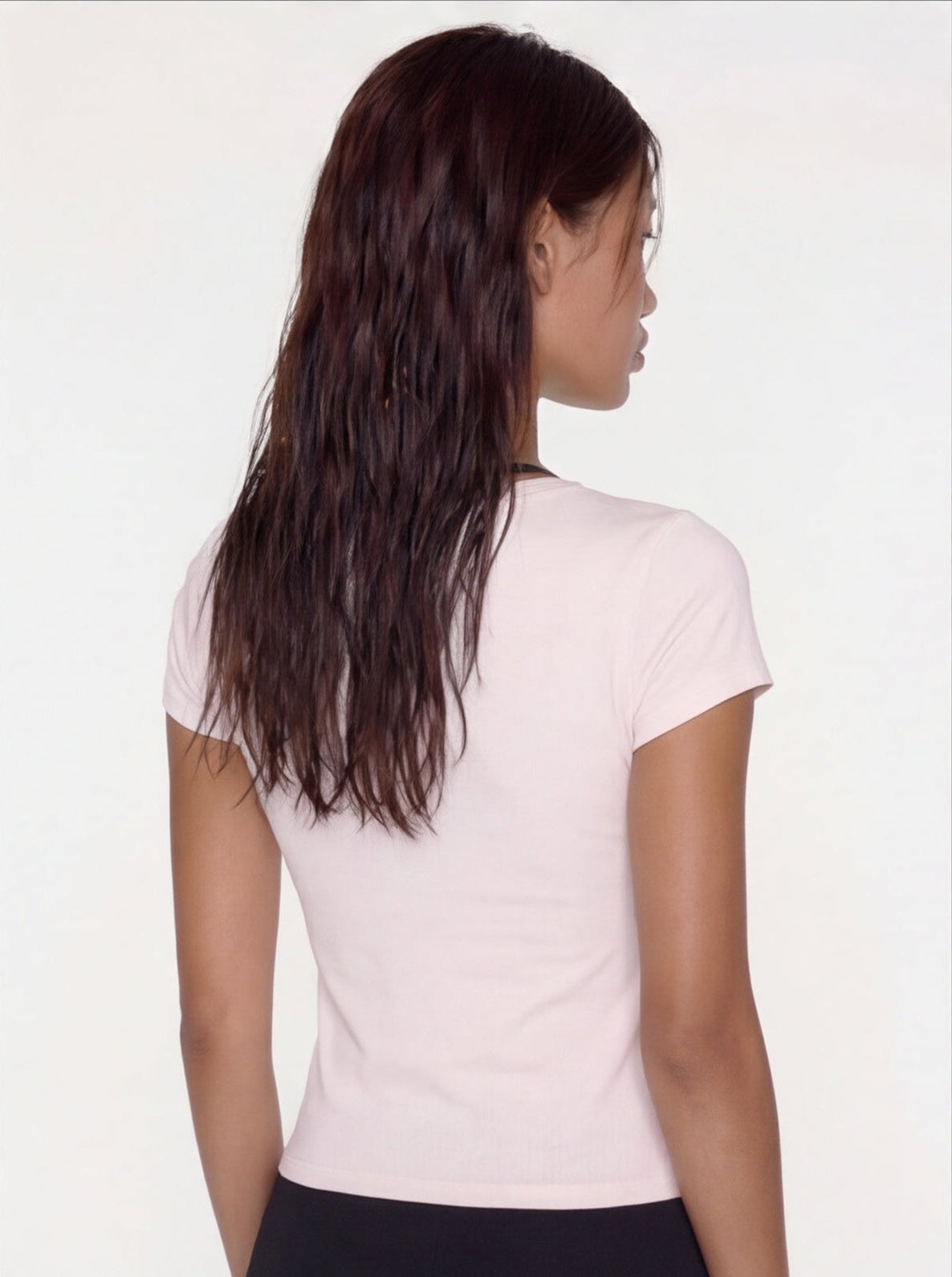 V-Neck Tee - Pink